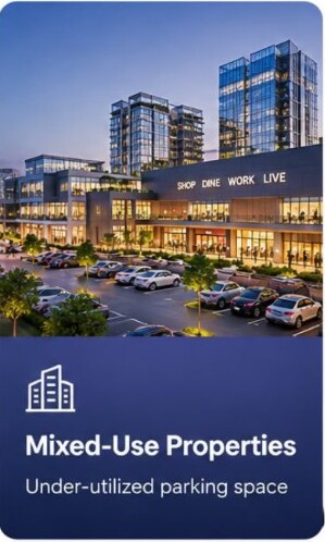 Mixed-Use Properties - Under-utilized parking space